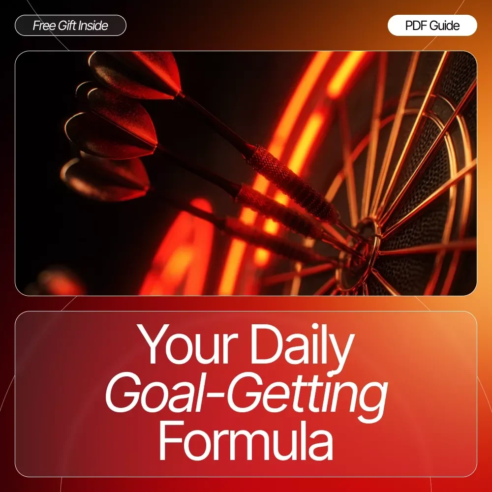 Your Daily Goal-Getting Formula | Daily Goals Guide for Productivity, Motivation & Success | How to Set Daily Goals That You Actually Achieve | Printable & Digital Goal-Setting Workbook