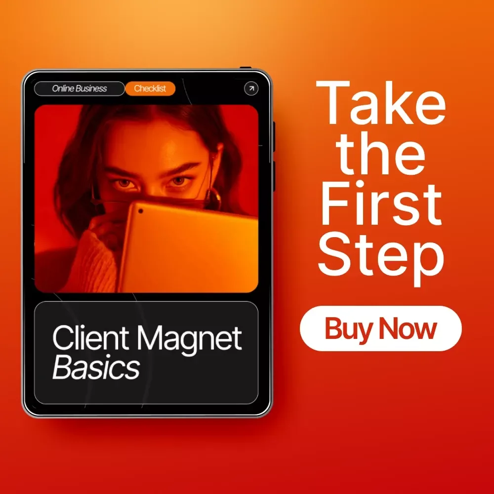 Client Magnet Basics – Networking Online Checklist for Beginners | How to Network Online to Get Clients | Digital Download for Freelancers & Creators