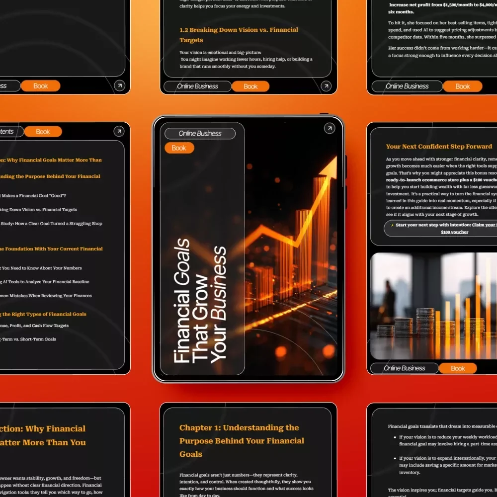 Financial Goals That Grow Your Business | Strategic Business Finance eBook for Entrepreneurs | How to Set Financial Goals for Your Business Guide | Small Business Growth Planner