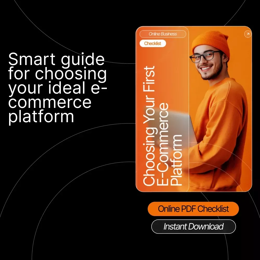 Choosing Your First E-Commerce Platform – Printable Guide, Online Business Starter Checklist, Beginner-Friendly Digital Download for New Store Owners