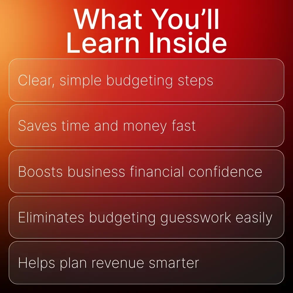 Smart Budget Start — How to Create a Business Budget eBook | Small Business Budgeting Guide | Startup Finance Planner | Digital Download