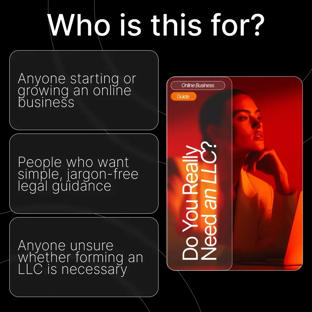 Do You Really Need an LLC? Online Business Legal Guide • Digital Download • eBook for Entrepreneurs, Small Business Owners & New Online Sellers