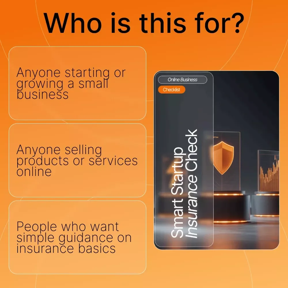 Smart Startup Insurance Check | Startup Insurance Guide, Small Business Risk Checklist, Entrepreneur Protection Planner, Business Insurance Checklist Digital Download