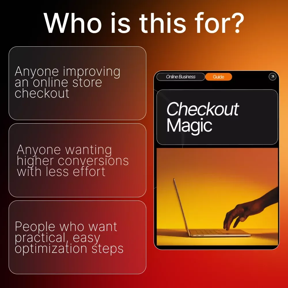 Checkout Magic | High-Converting Checkout Page Guide, eBook & Conversion Optimization Checklist for Boosting Sales