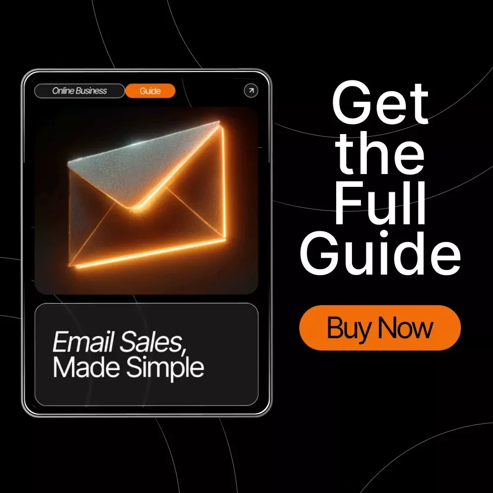 Email Sales, Made Simple – Guide for Beginners | Digital Download for Entrepreneurs, Coaches & Creators | How to Use Email Marketing to Sell Your Product