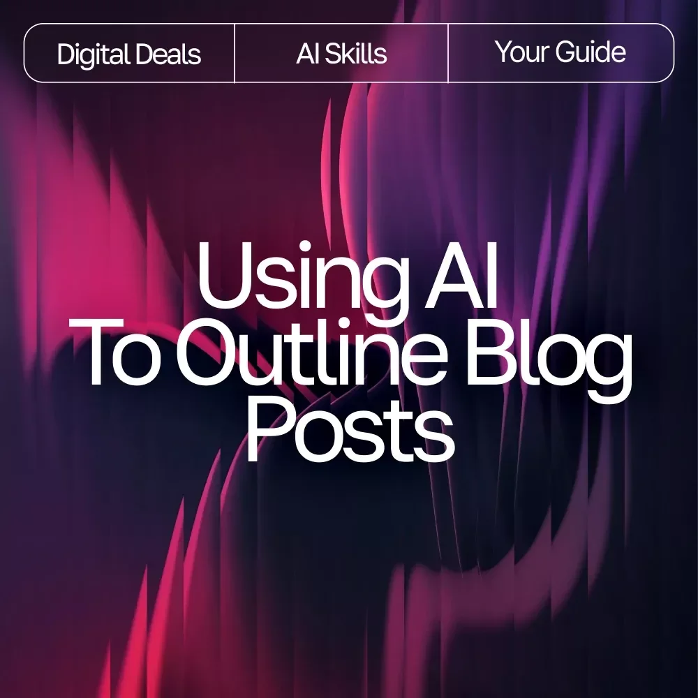 Using AI to Outline Blog Posts | SEO Blog Writing Guide for Beginners | Digital Download for Learning how to use ai to outline blog posts