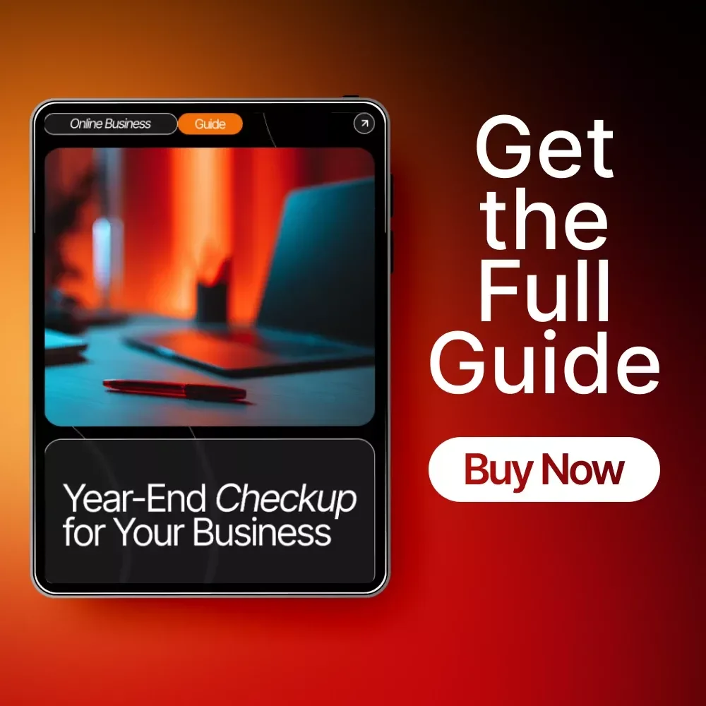 Year-End Checkup for Your Business | Small Business Review Guide for Entrepreneurs | How to Do a Year End Business Review | Digital Download Planning & Strategy Toolkit