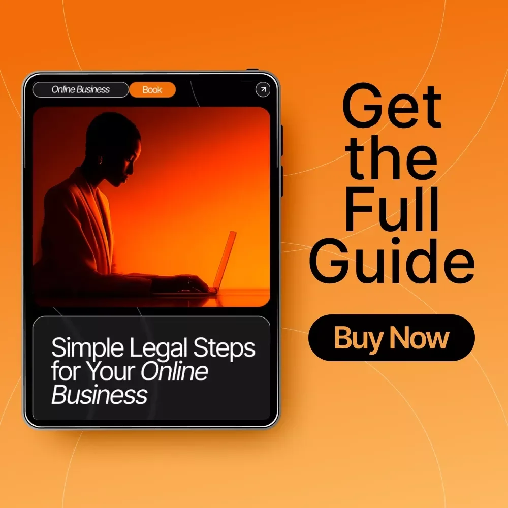 Simple Legal Steps for Your Online Business | Digital Download Guide, eBook, Small Business Legal Checklist, Online Business Startup Legal Essentials