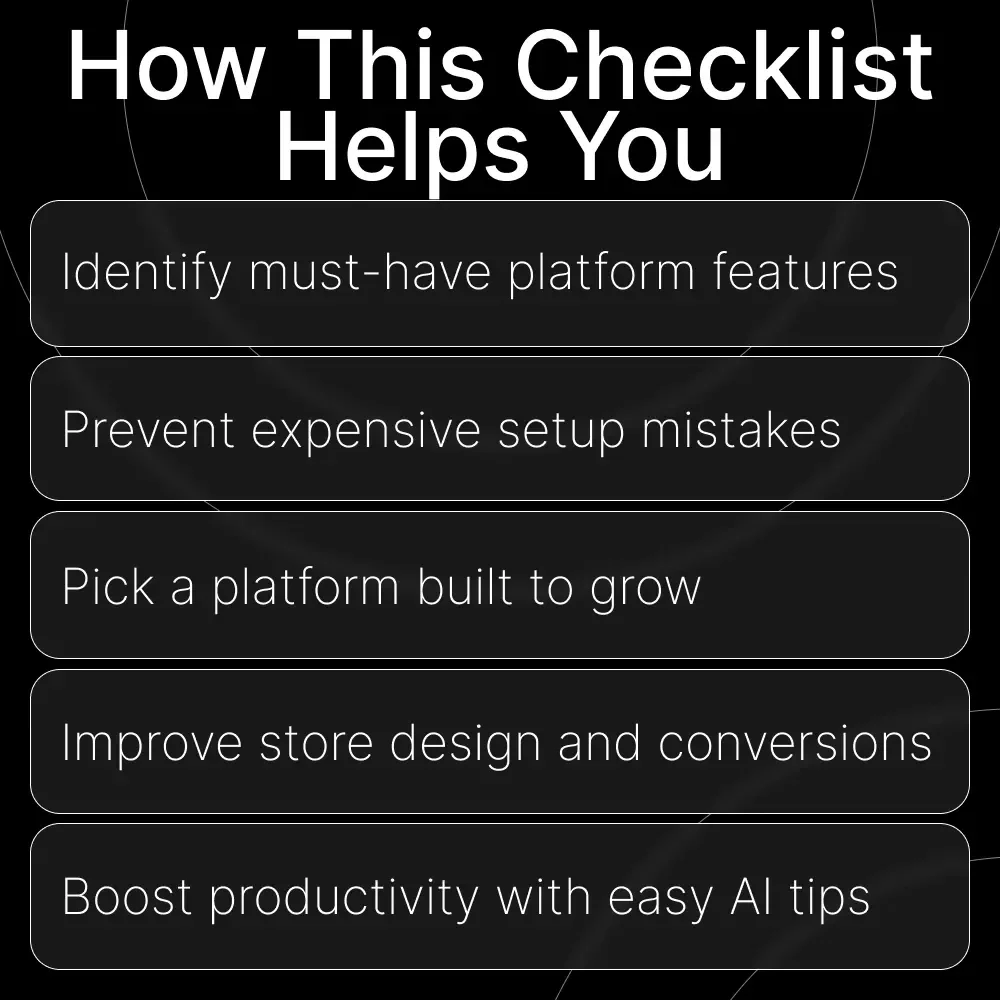 Choosing Your First E-Commerce Platform – Printable Guide, Online Business Starter Checklist, Beginner-Friendly Digital Download for New Store Owners
