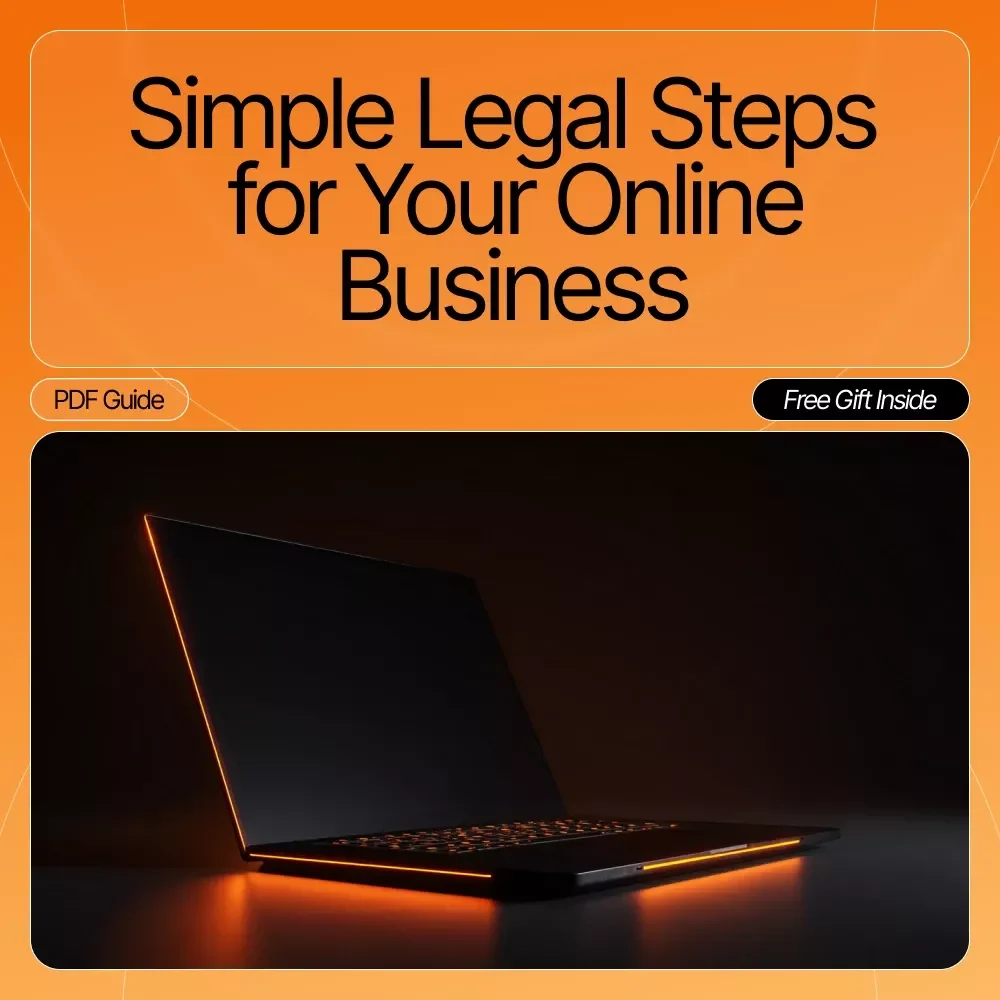 Simple Legal Steps for Your Online Business | Digital Download Guide, eBook, Small Business Legal Checklist, Online Business Startup Legal Essentials