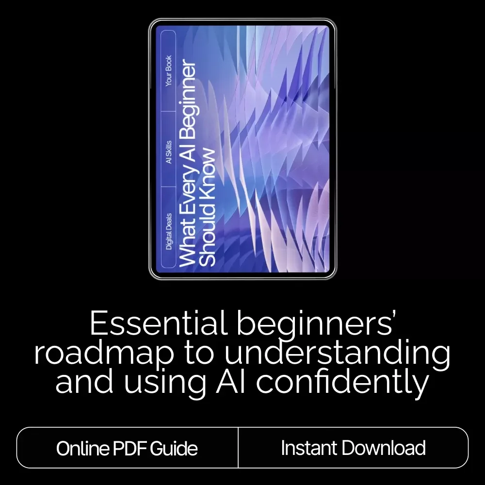 What Every AI Beginner Should Know | AI Beginner eBook Guide | Digital Download for Learning AI Basics, Tools & Prompts