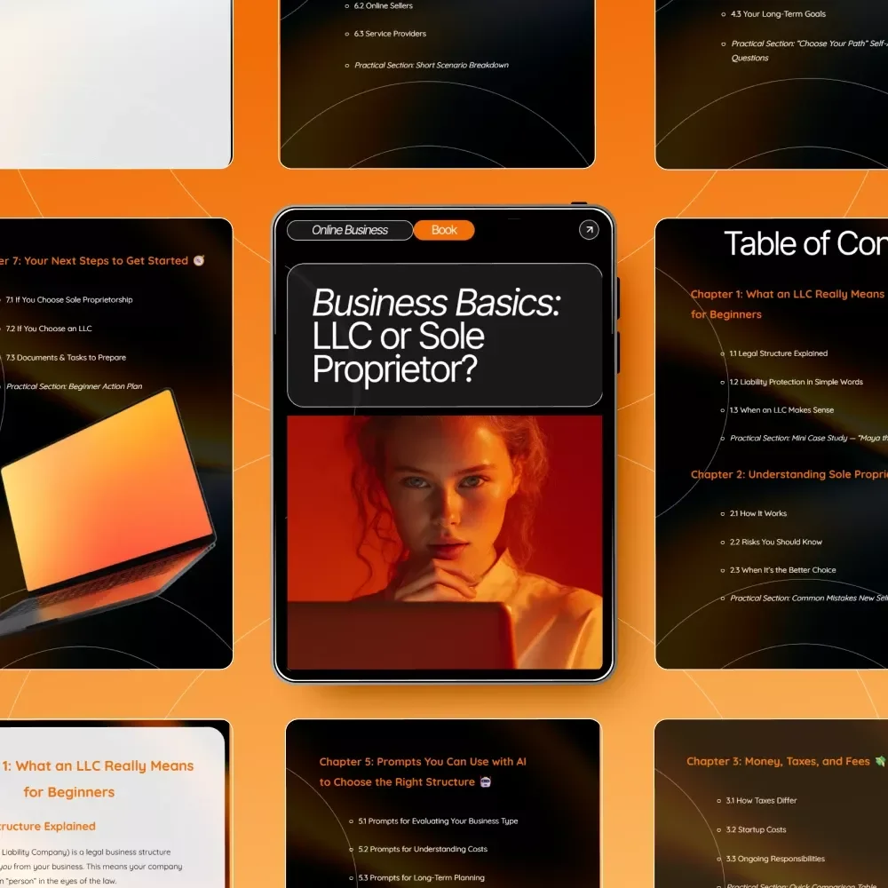 Business Basics: LLC or Sole Proprietor? | Small Business Startup Guide | Entrepreneur eBook | Digital Download for New Business Owners