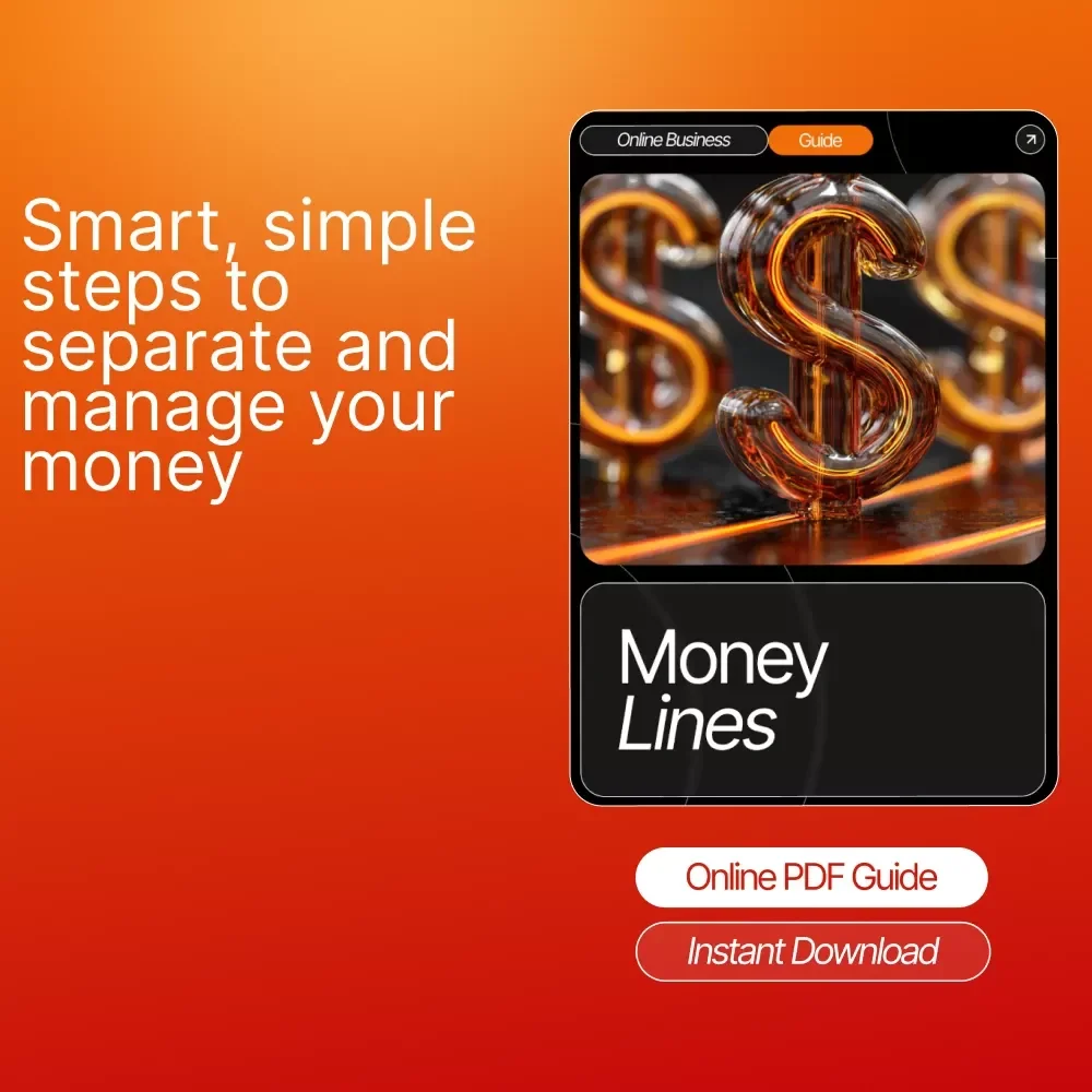 Money Lines | Financial Clarity Guide for Entrepreneurs, Freelancers & Small Business Owners | Digital Download eBook for Stress-Free Money Management