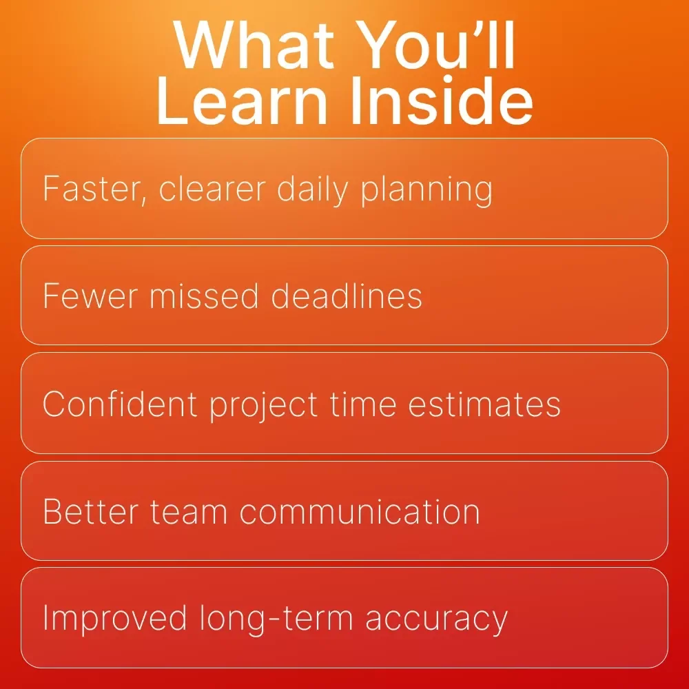 Mastering Task Estimation for Smarter Workdays | Guide for Productivity, Time Management, and How to Estimate How Long a Task Will Take | Printable & Digital Download