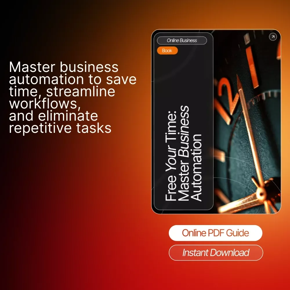 Free Your Time: Master Business Automation – Ebook for Entrepreneurs | How to Automate Repetitive Tasks in Your Business | Productivity & Systems Guide