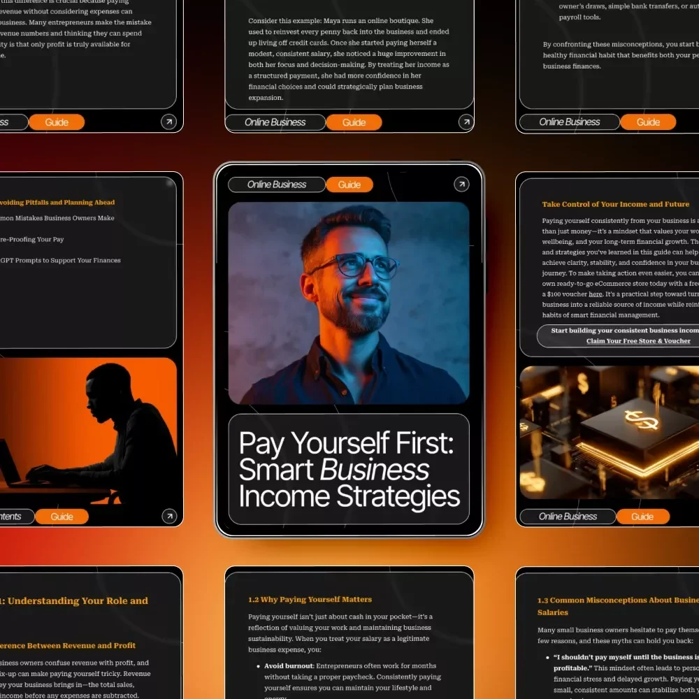 Pay Yourself First: Smart Business Income Strategies | Ultimate Guide for Entrepreneurs | How to Pay Yourself From Your Business | Digital Download
