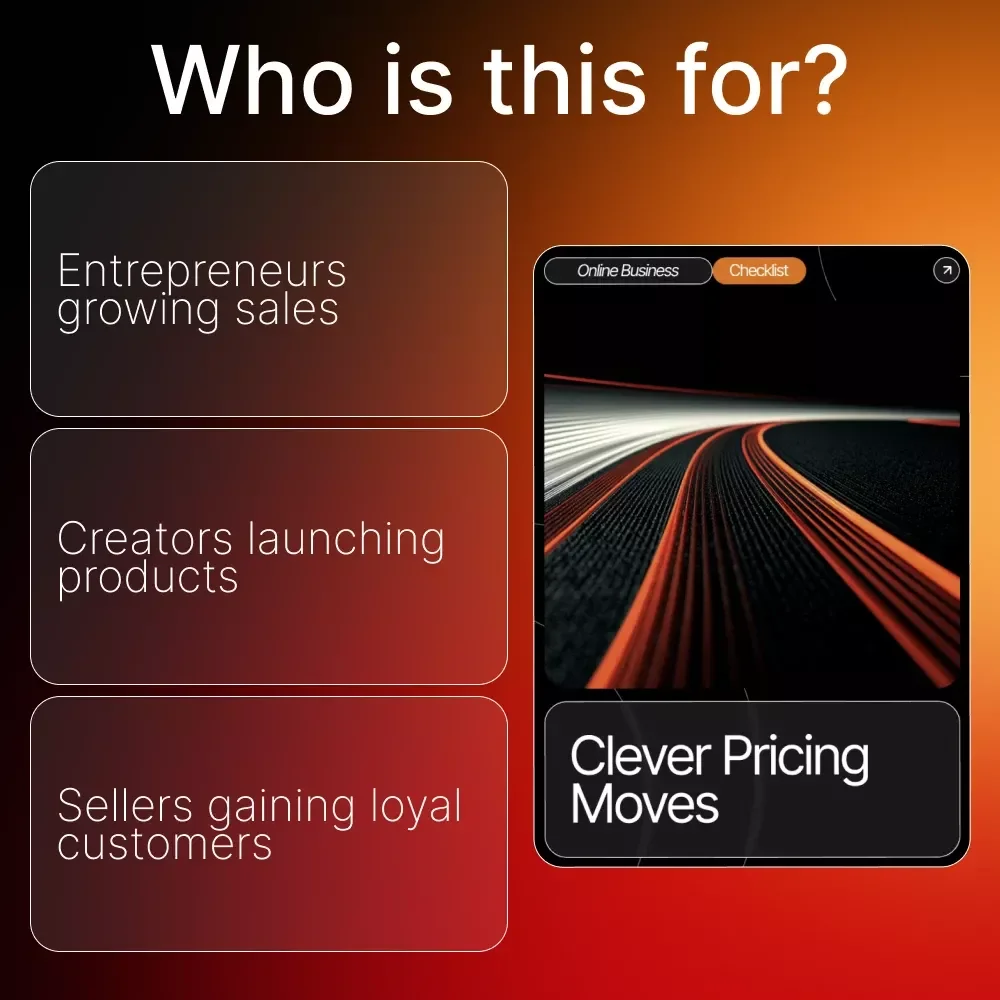 Clever Pricing Moves | Buyer-Friendly Pricing Ideas Checklist for Smarter Sales & Happier Customers