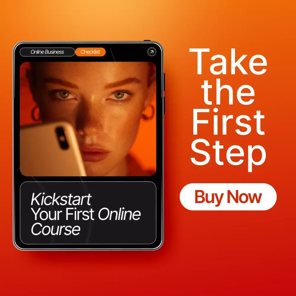 Kickstart Your First Online Course | Beginner-Friendly Checklist for Creators | How to Choose a Topic for Your First Course | Digital Download