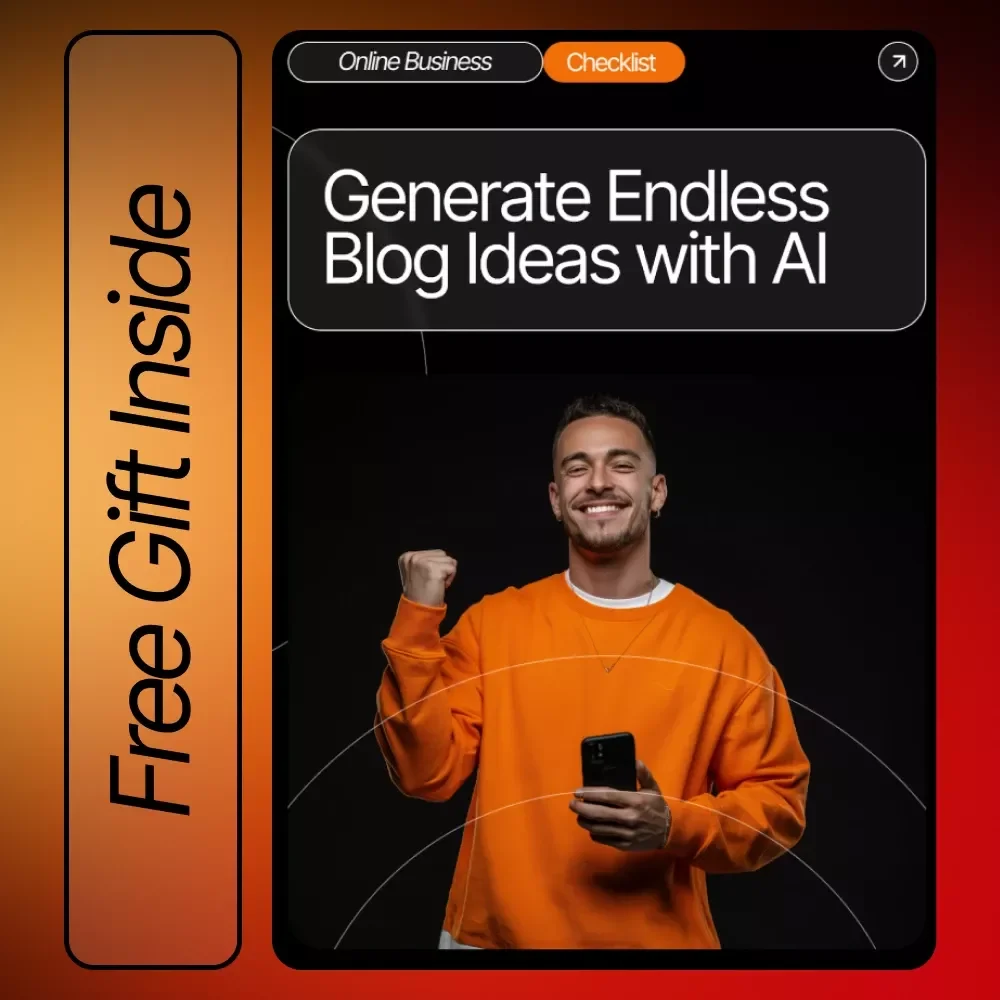 Generate Endless Blog Ideas with AI – Editable Blogging Checklist, Content Brainstorming Prompts, SEO Blog Idea Generator, Digital Download for Bloggers & Creators