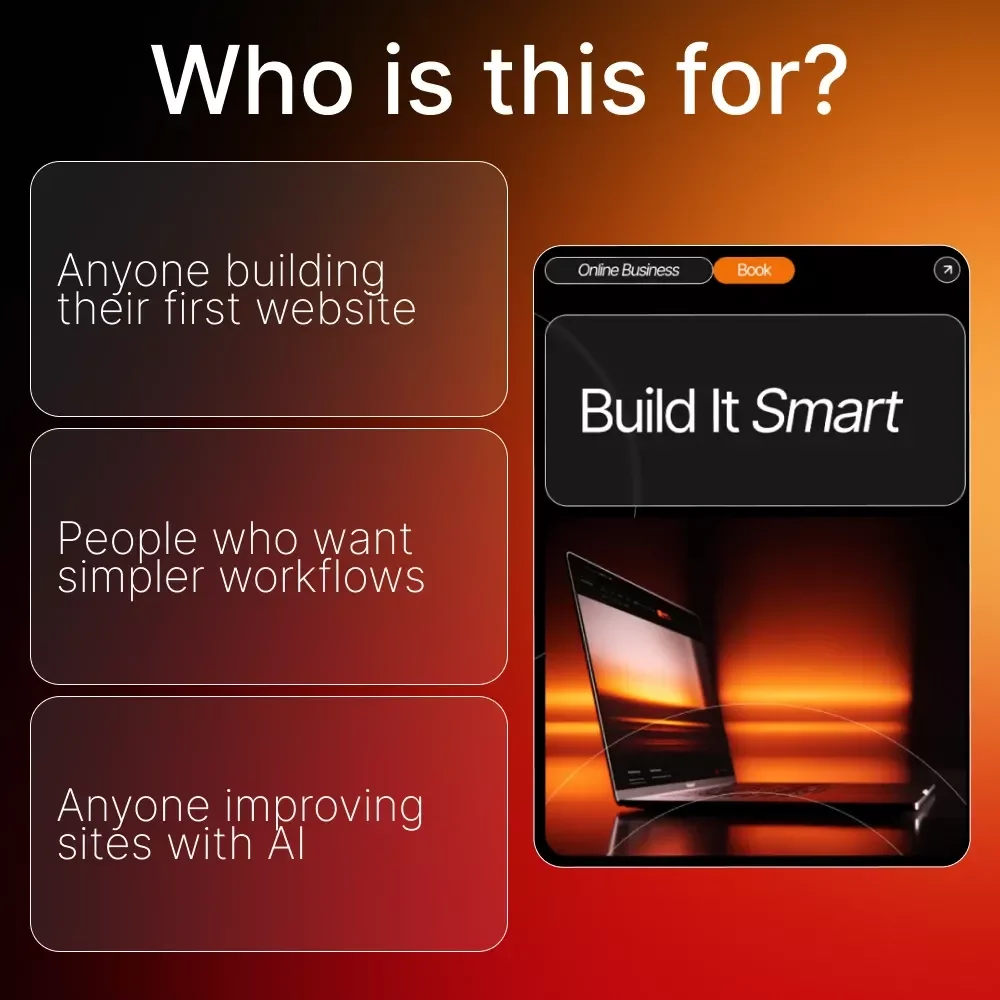 Build It Smart – AI-Powered Website Creation eBook | Beginner-Friendly Guide for Using ai for building a website | Digital Download