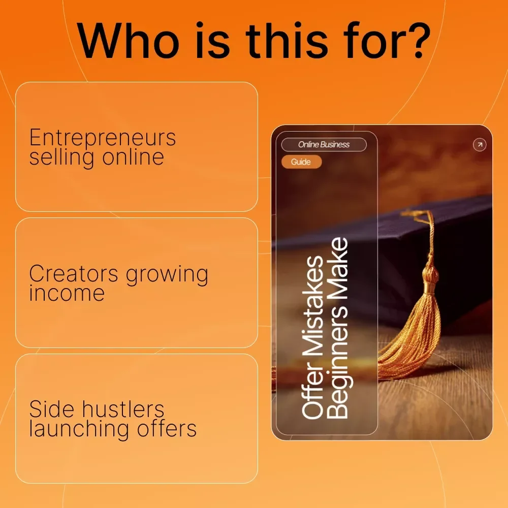 Offer Mistakes Beginners Make | Digital Guide for Entrepreneurs & Creators | Learn to Fix Common offer mistakes beginners make | Pricing, Copy, and AI Tools | Instant PDF Download