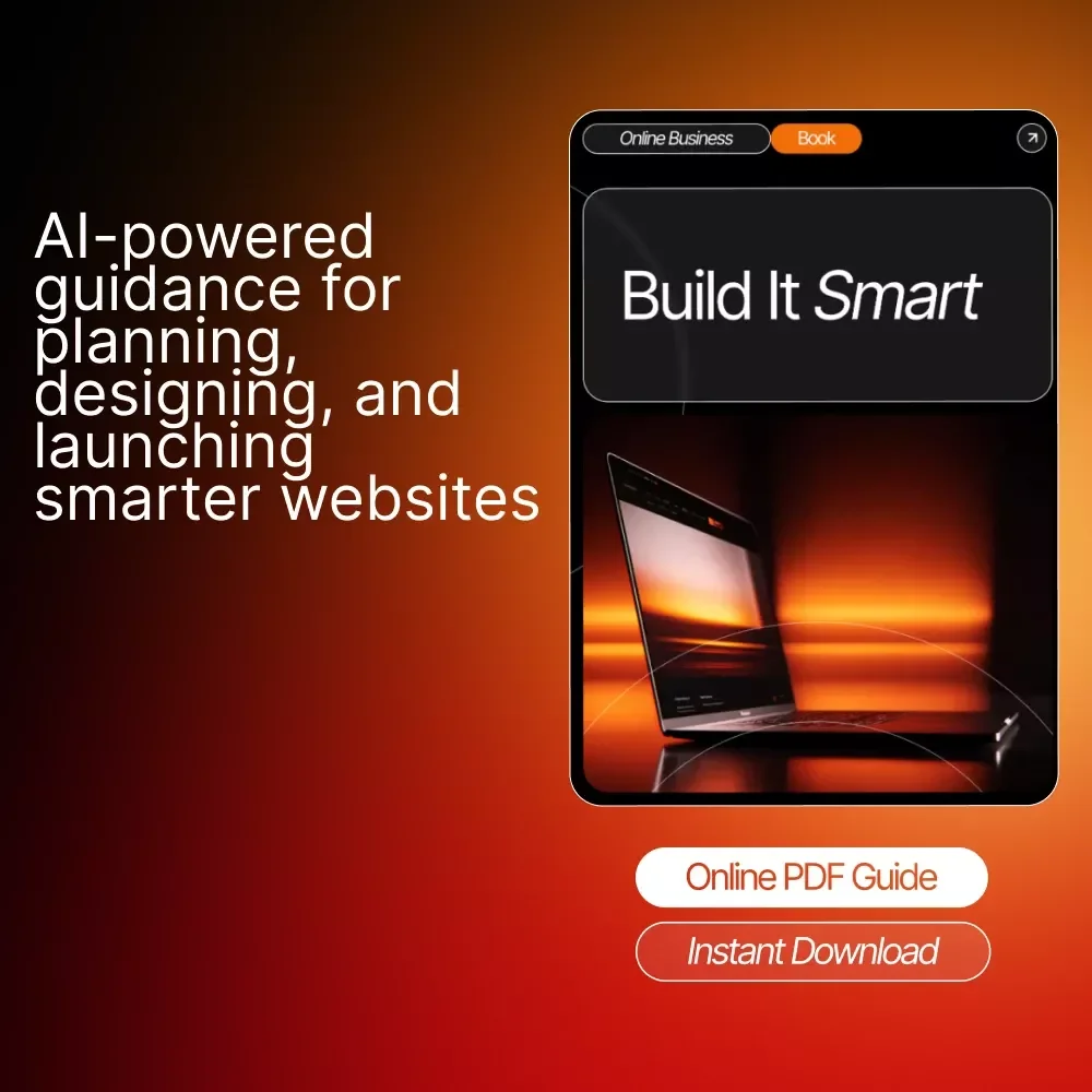Build It Smart – AI-Powered Website Creation eBook | Beginner-Friendly Guide for Using ai for building a website | Digital Download