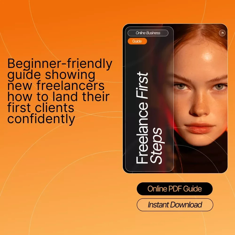 Freelance First Steps | Beginner’s Guide to Finding Your First Clients | Digital Download for New Freelancers | Step-by-Step Roadmap on where to find your first freelance clients