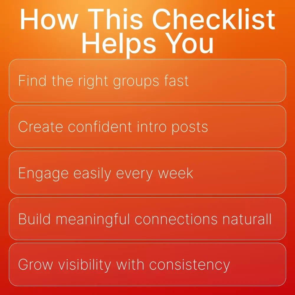 Community Starter Checklist | Digital Download for Entrepreneurs & Creators | How to Join Online Business Communities Guide