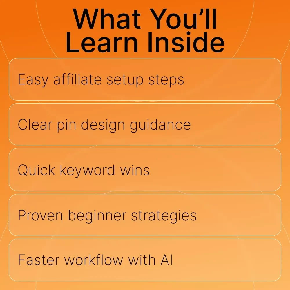 Pinterest Affiliate Marketing Made Simple | Digital Guide for Beginners | Learn how to use pinterest for affiliate marketing | Step-by-Step Pin Strategies & Affiliate Workflow Templates