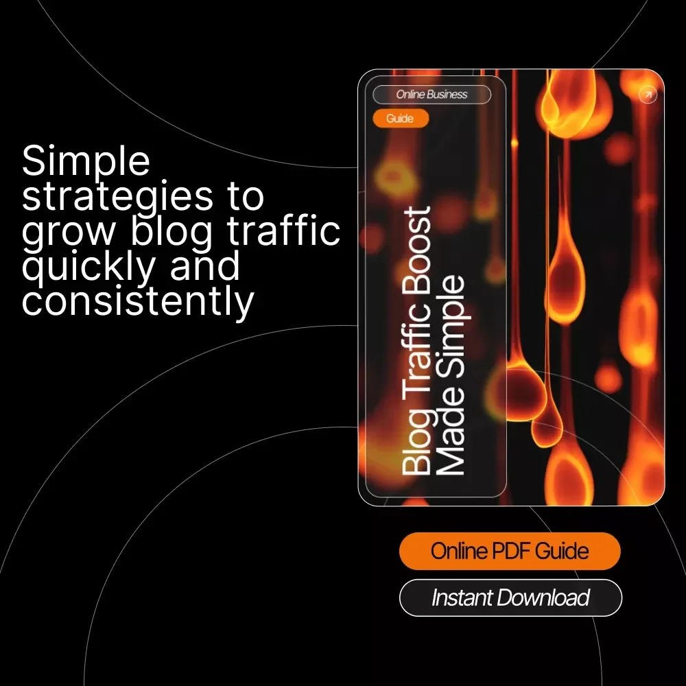 Blog Traffic Boost Made Simple | Beginner-Friendly Guide for How to Get Traffic to a New Blog | Digital Download for Bloggers & Content Creators