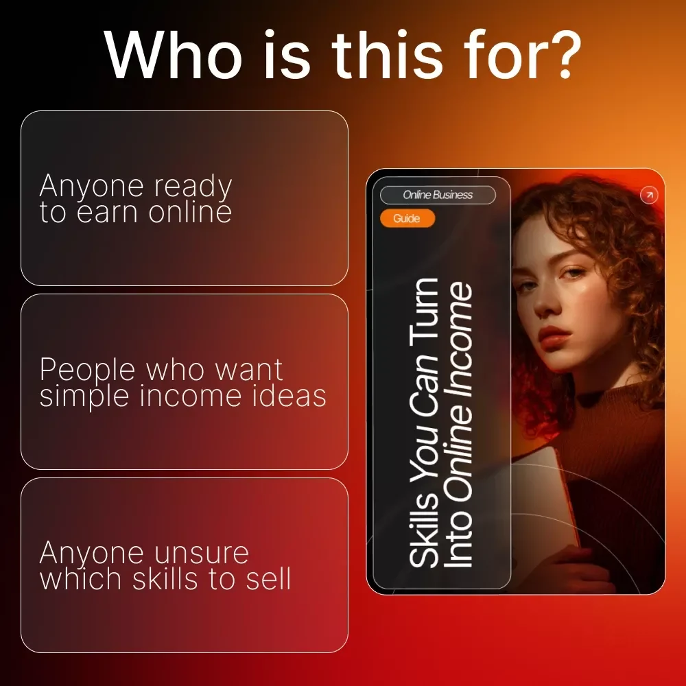 Skills You Can Turn Into Online Income – Digital Guide for Beginners | What Skills Can I Sell Online | Freelancing, Digital Products & AI Growth Strategies
