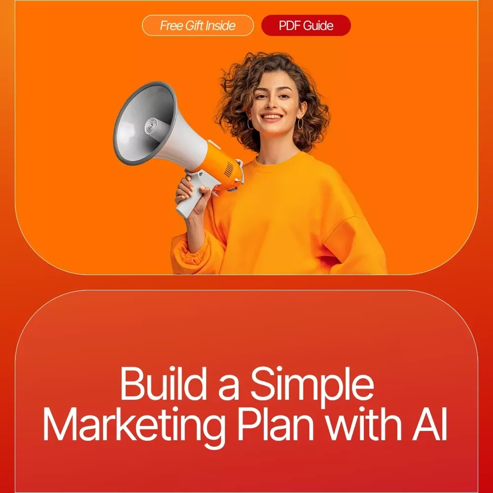 Build a Simple Marketing Plan with AI – Digital Marketing Guide, eBook & Checklist for Small Business Strategy, Content Planning & Goal Setting