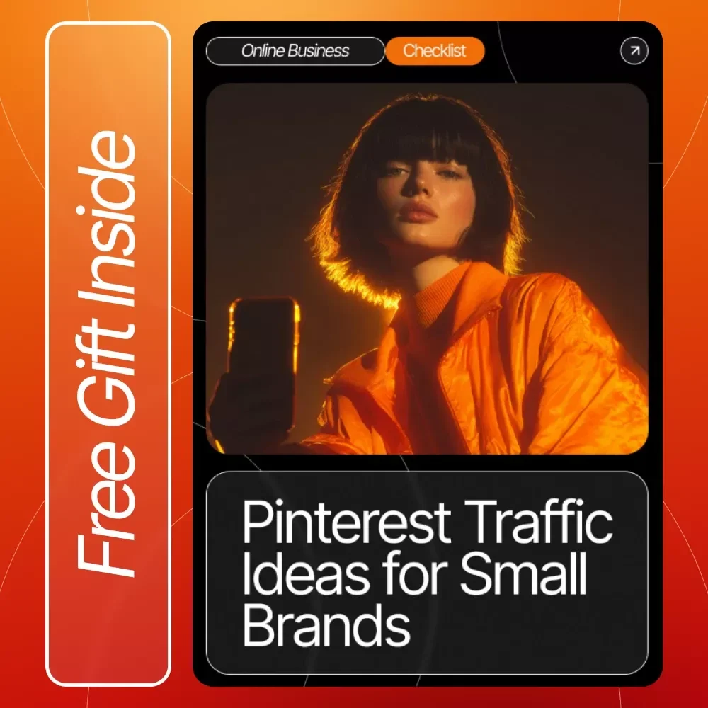 Pinterest Traffic Ideas for Small Brands Checklist | Digital Download for Small Business Growth | Pinterest Marketing Tips & Pinterest Traffic Ideas for Small Brands