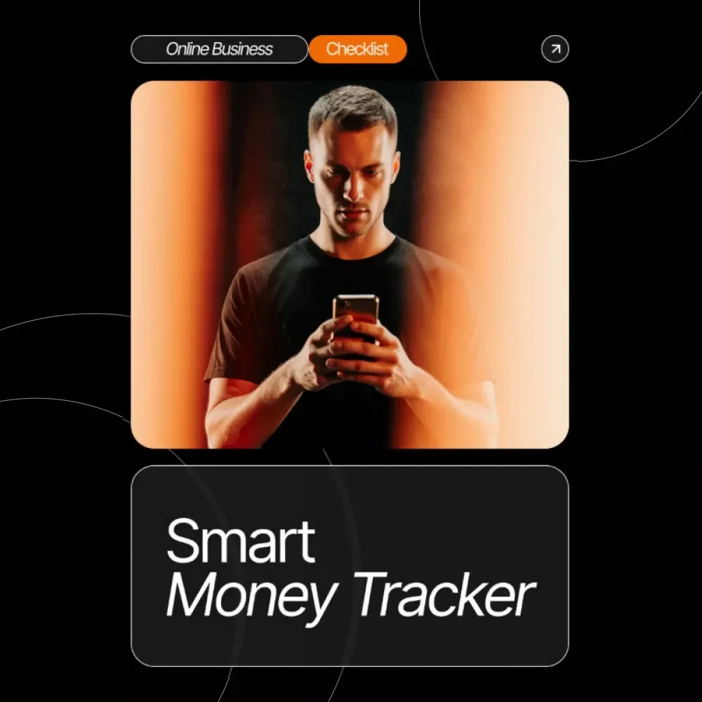 Smart Money Tracker | Printable & Digital Checklist for Entrepreneurs, Side-Hustlers & Small Business Owners | Free Tools to Track Business Income and Expenses | Simple Finance Organization & Budget Workflow Guide