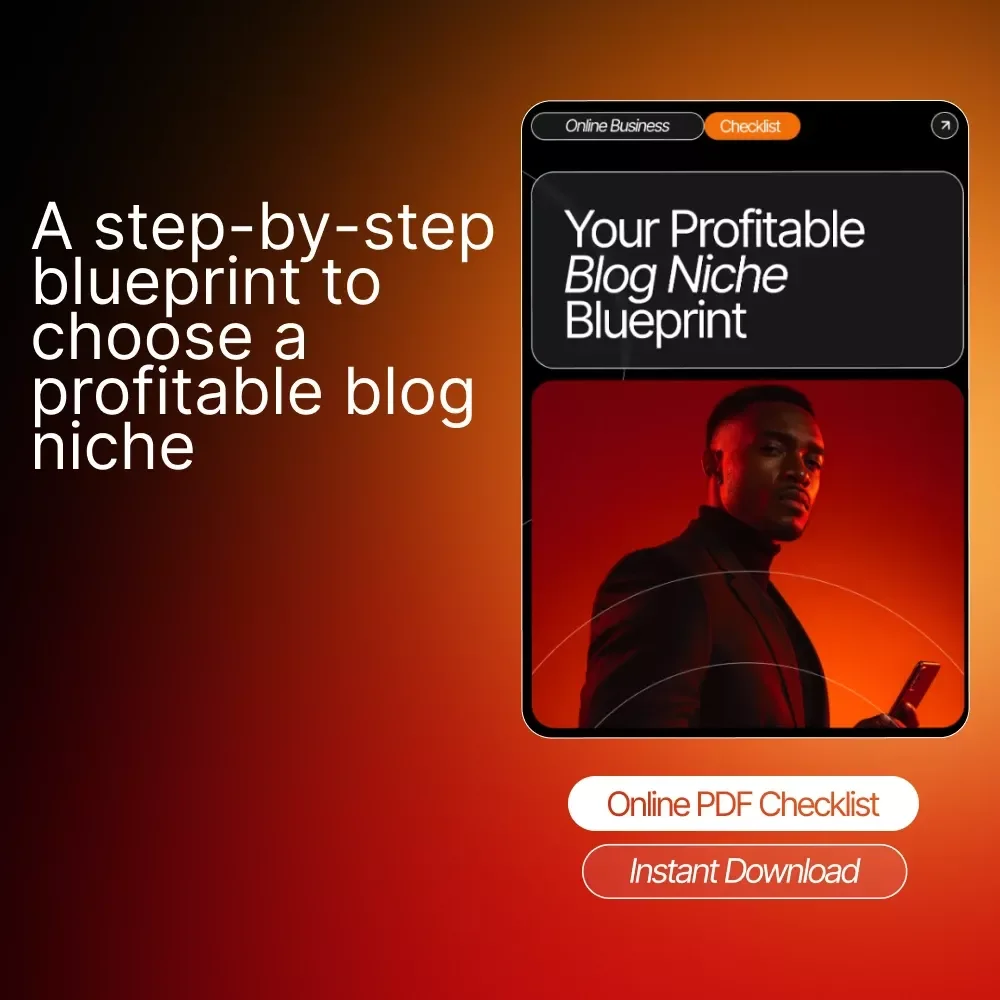 Your Profitable Blog Niche Blueprint – Ultimate Printable Checklist for Bloggers | how to choose a profitable blog niche | Niche Validation Guide for Beginners
