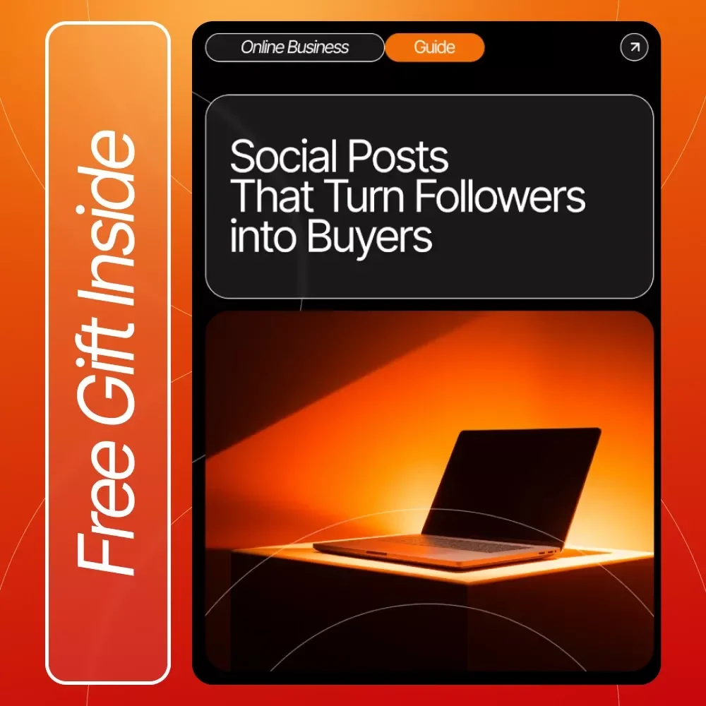 Social Posts That Turn Followers into Buyers | High-Converting Social Media Content Guide, eBook & Checklist for Small Businesses, Coaches & Creators