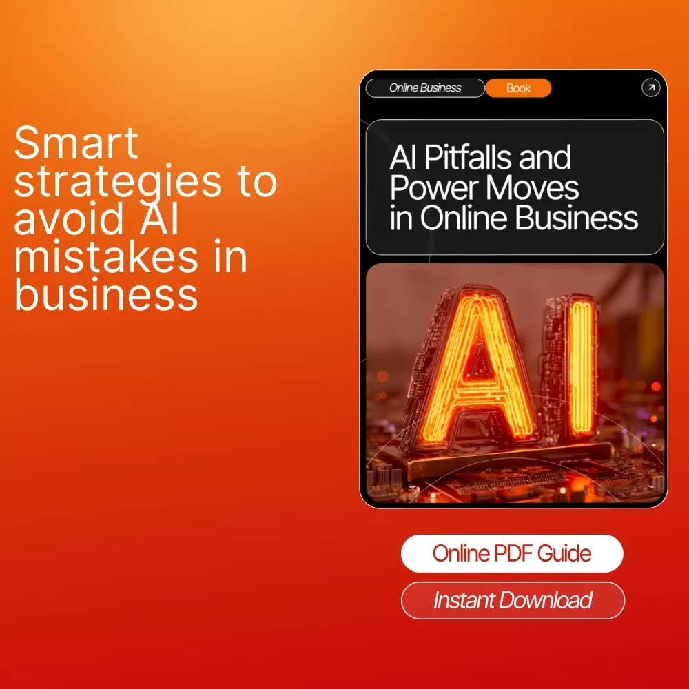 AI Pitfalls and Power Moves in Online Business | eBook for Entrepreneurs, Creators & Beginners | Avoid ai mistakes beginners make in online business and Master Smart AI Strategies