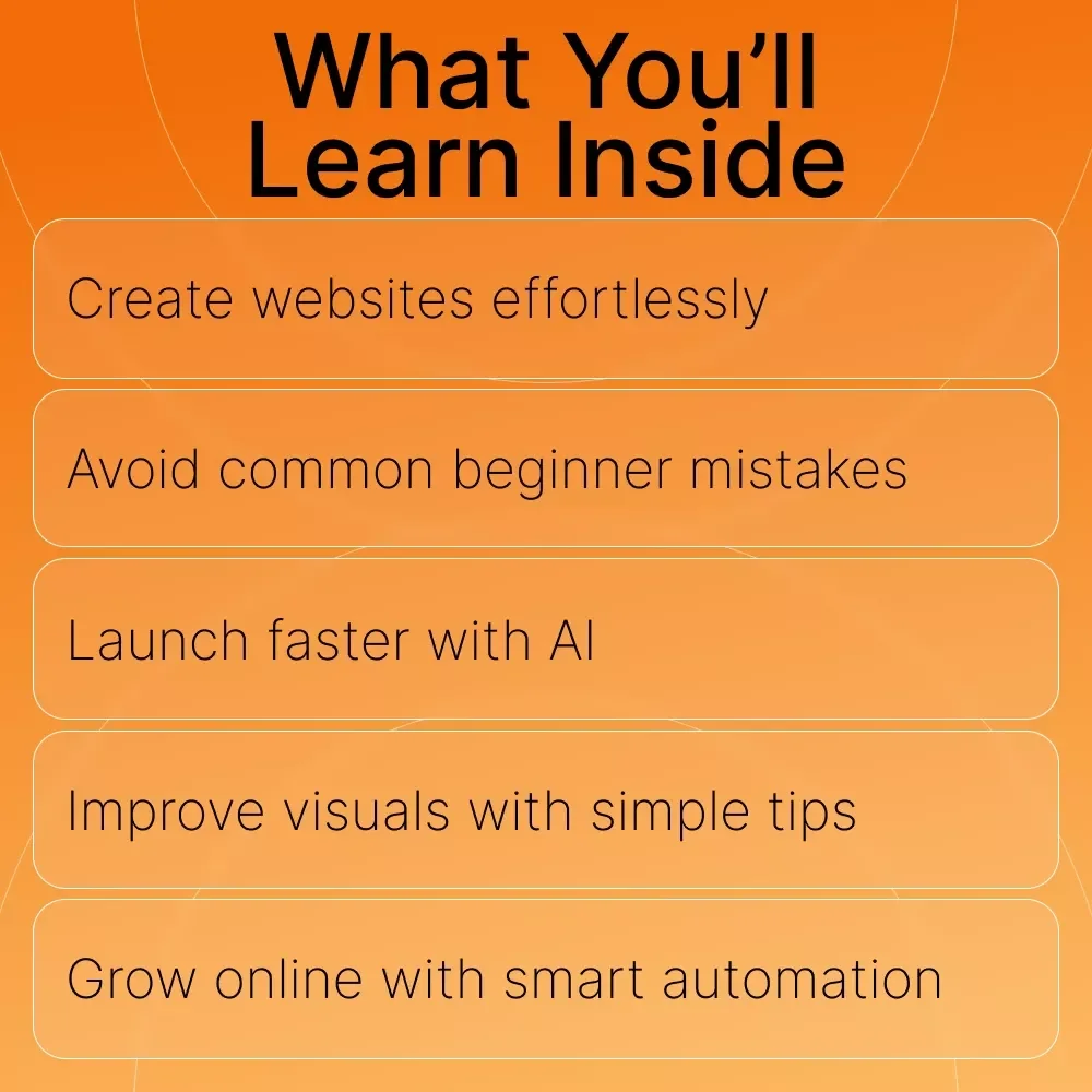Build a Website Without Coding Guide | Beginner No-Code Website Builder | Step-by-Step How to Build a Website With No Coding | Small Business & Creator Startup eBook