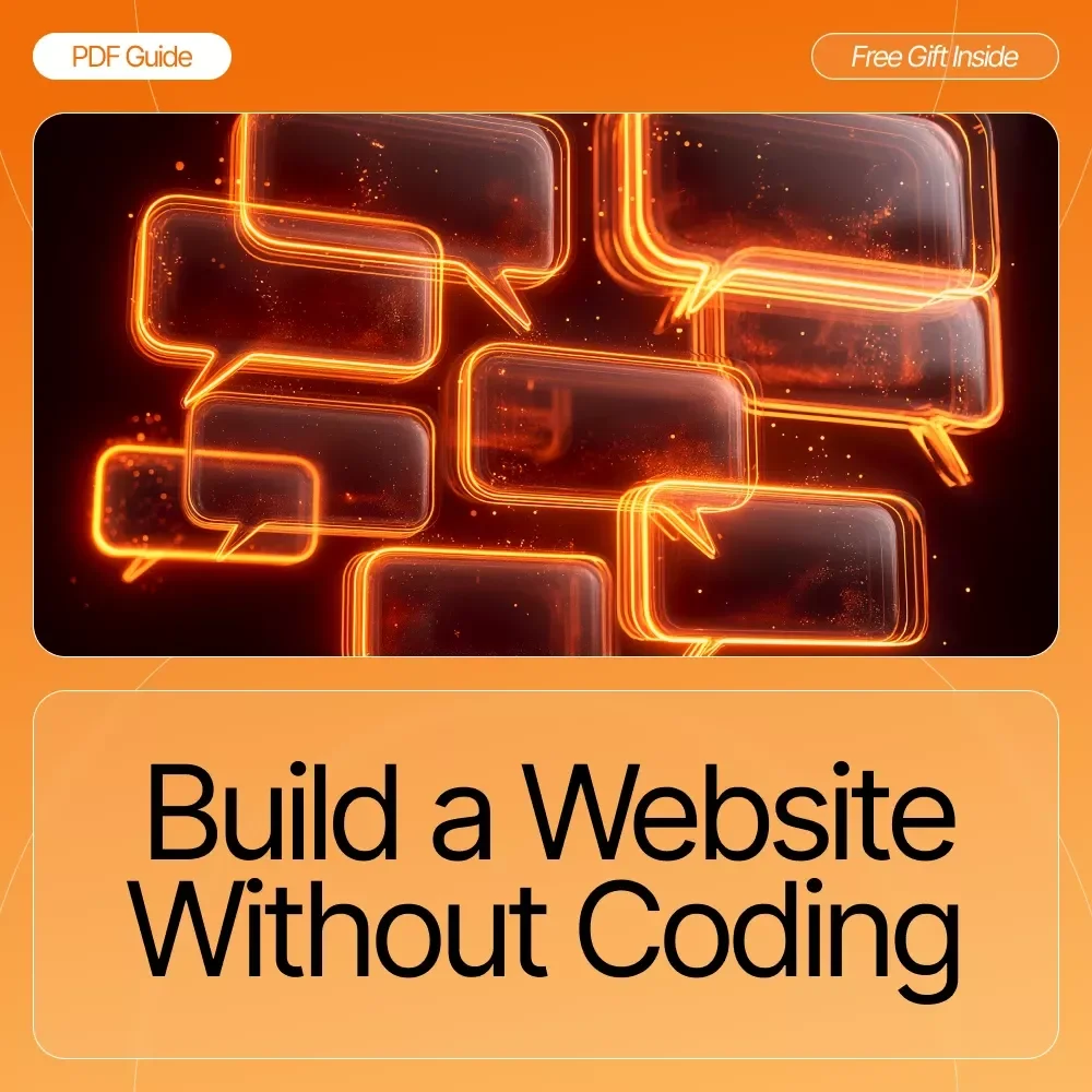 Build a Website Without Coding Guide | Beginner No-Code Website Builder | Step-by-Step How to Build a Website With No Coding | Small Business & Creator Startup eBook