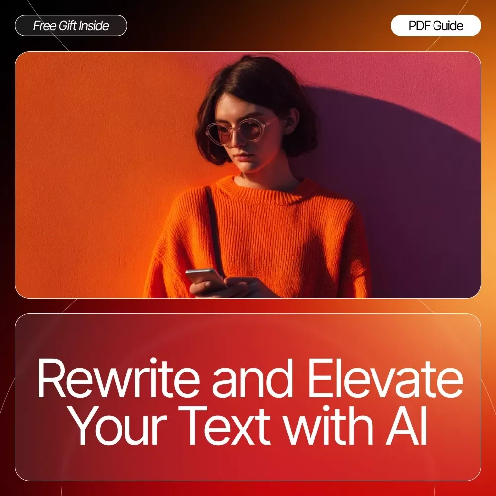 Rewrite and Elevate Your Text with AI – Editable Writing Workflow Checklist, AI Prompt Guide, Digital Download for Better Clarity, Tone & Structure