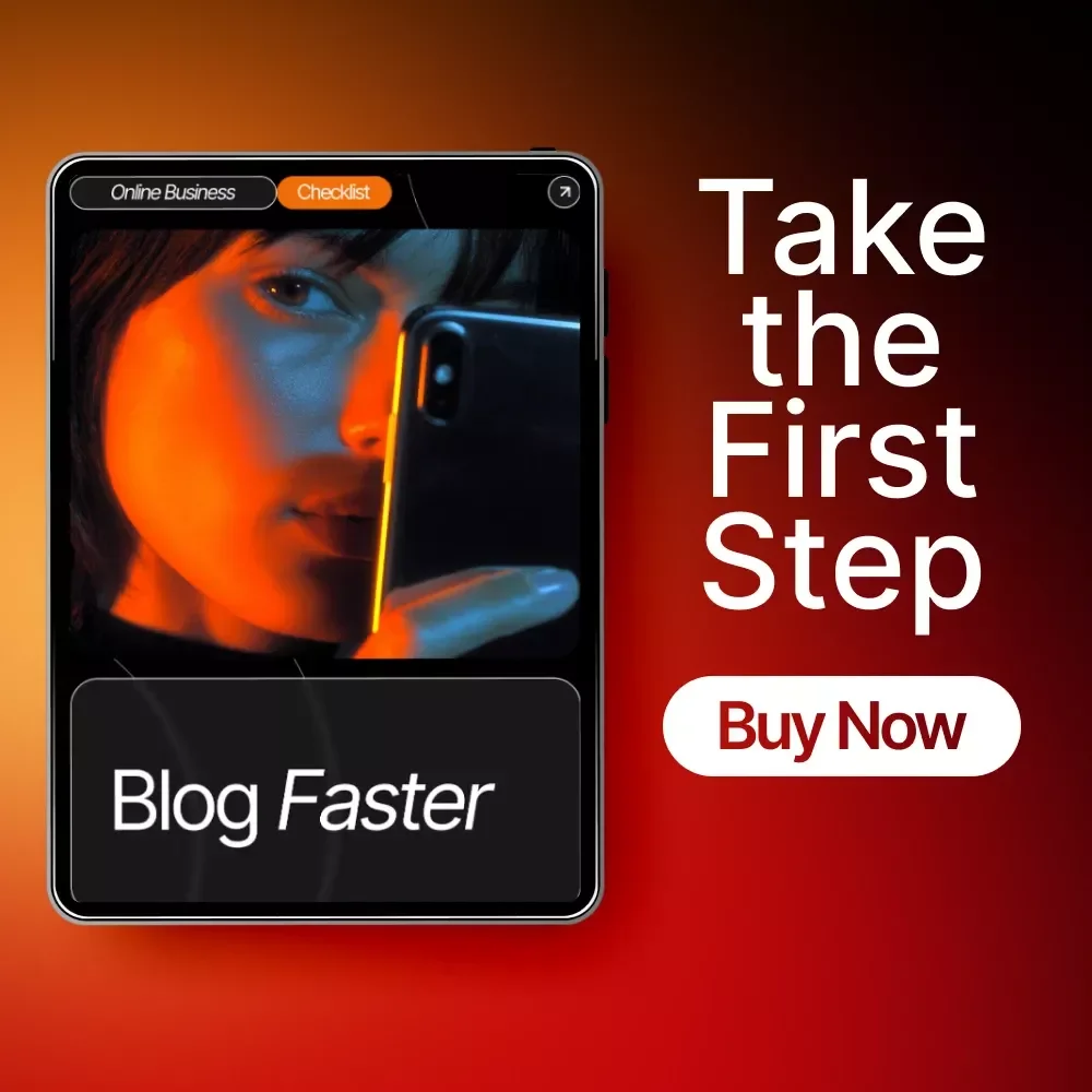 Blog Faster | AI for Writing Blog Posts Faster Checklist | Blogging Workflow, Content Creation Guide, Productivity Printable, Digital Download