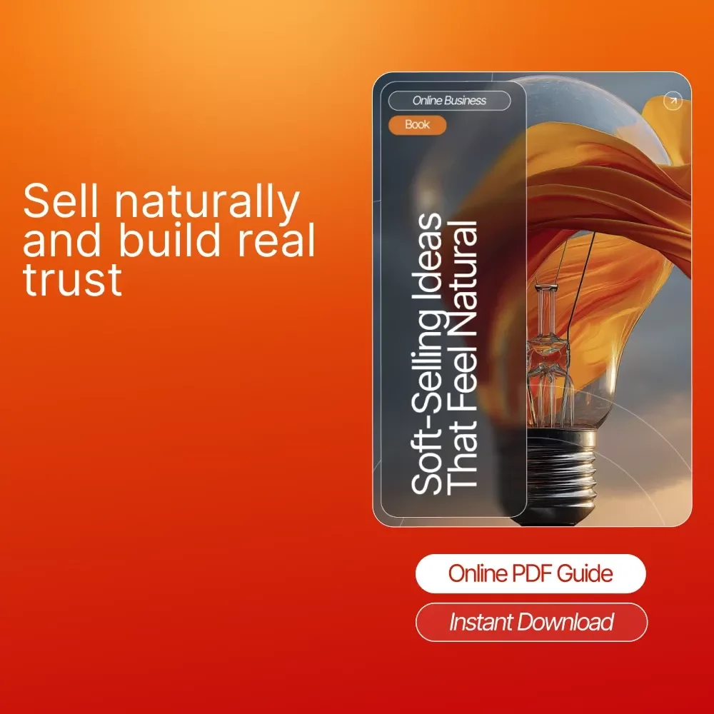 Soft-Selling Ideas That Feel Natural | Learn Subtle Sales Techniques | Digital Download eBook | soft-selling ideas that feel natural