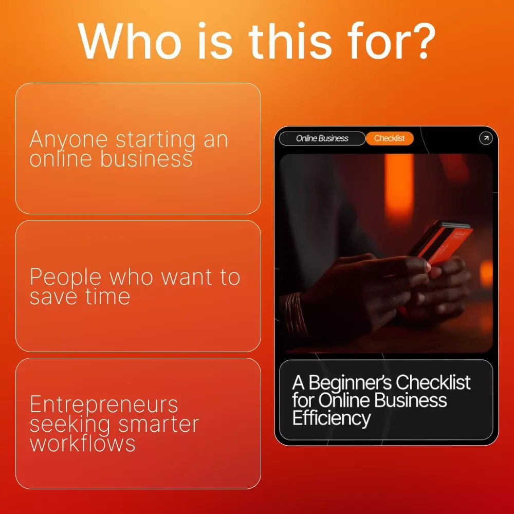 A Beginner’s Checklist for Online Business Efficiency – Time-Saving Tools for Online Business Beginners