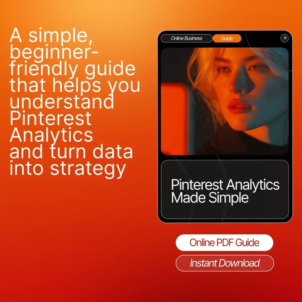 Pinterest Analytics Made Simple | Printable Guide for Beginners | Pinterest Analytics Explained | Digital Download for Creators & Small Business