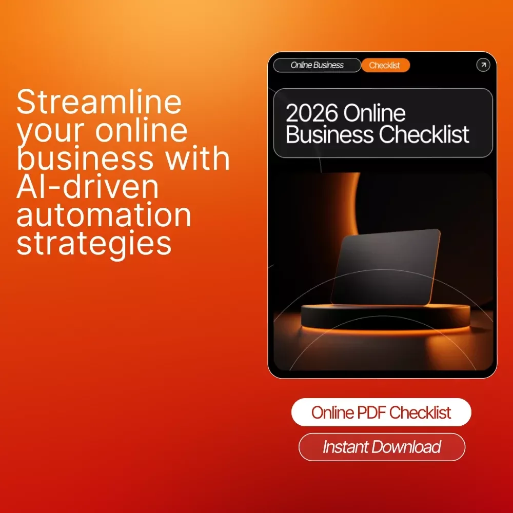 2026 Online Business Checklist: AI Automation Ideas for Online Business Success