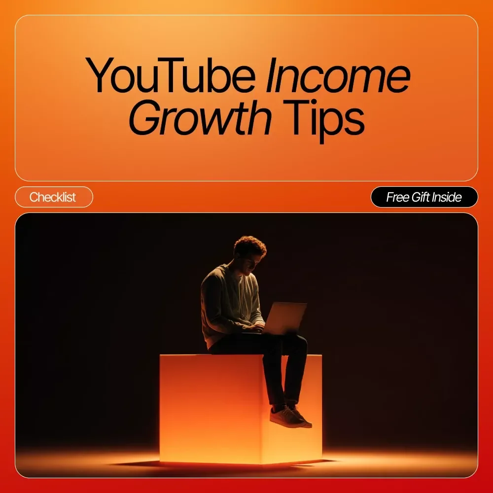 YouTube Income Growth Tips | Printable Checklist for YouTube Creators | Step-by-Step Actions to Boost Views, Engagement, and Revenue | Digital Download for Beginners and Content Creators
