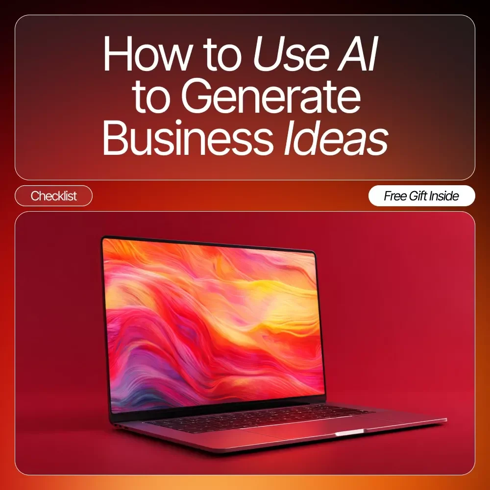 How to Use AI to Generate Business Ideas | Step-by-Step Printable Checklist for Entrepreneurs and Creators | Learn How to Use AI to Generate Business Ideas and Validate Profitable Concepts | Digital Download
