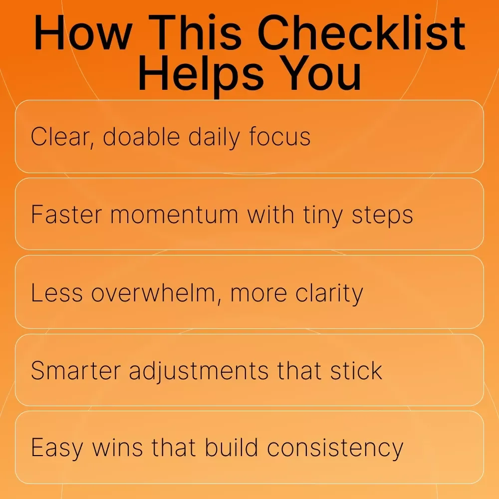 Daily Goals Made Simple | Printable Productivity Checklist | Goal-Setting Planner | How to Set Daily Goals That Stick | Small Business & Personal Growth Tool