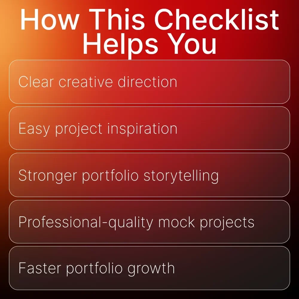 Building a Portfolio Without Any Clients – Ultimate Checklist for Beginners | How to Create a Portfolio With No Clients | Digital Download for Creatives