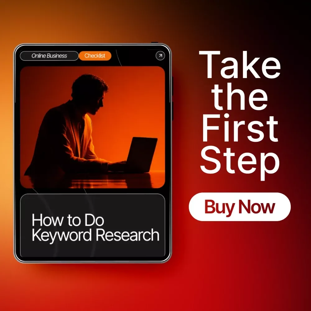 How to Do Keyword Research Checklist | SEO Keyword Planning Guide for Bloggers, Entrepreneurs & Digital Marketers | Printable & Digital Download